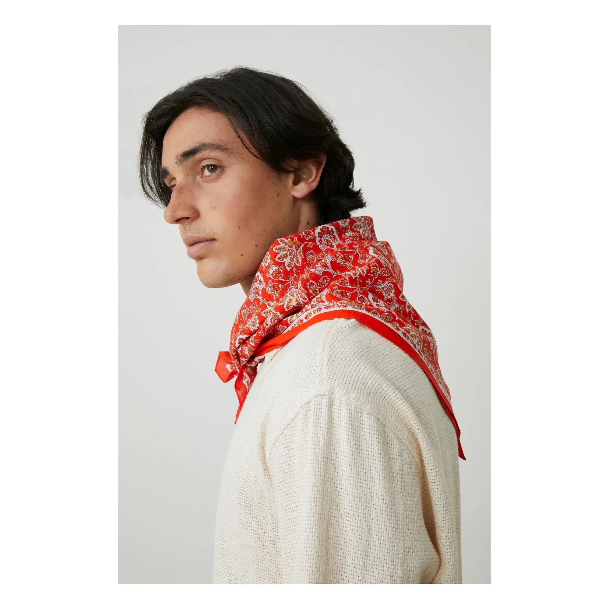 Moismont - Foulard indio N°764 Algodón | Coral