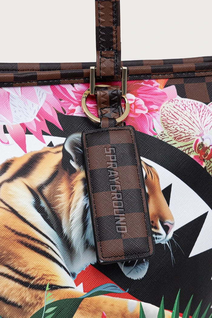 Sprayground - Orman Desenli Siyah Kadın Alışveriş Çantası 910T9391NSZ