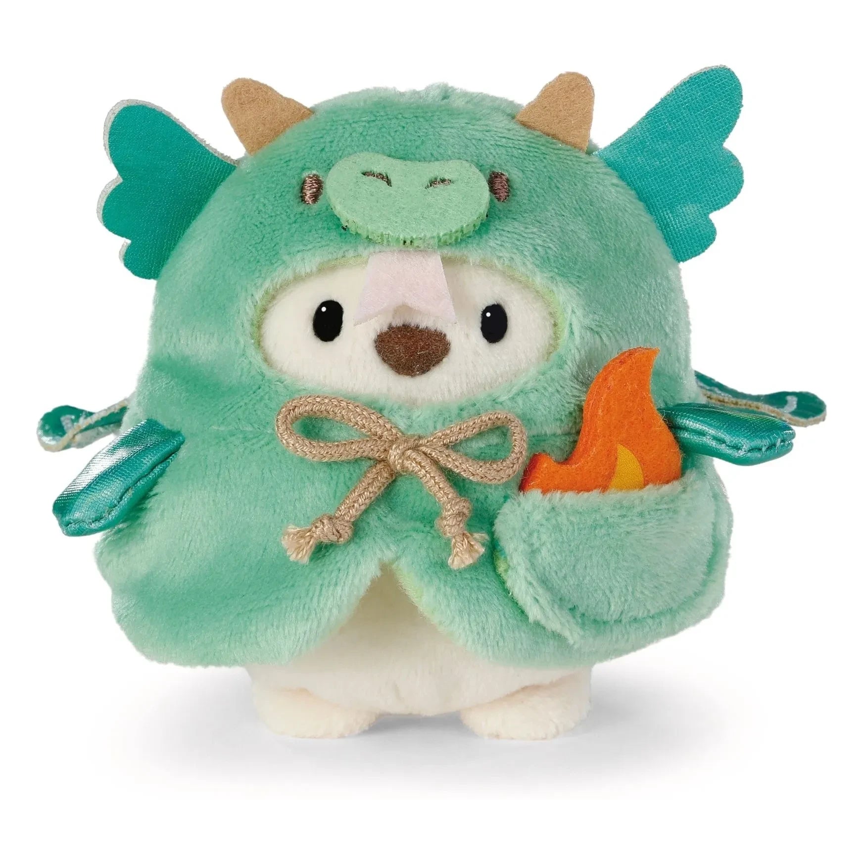 Nici - Snono el oso polar de peluche con disfraz de dragón | Verde