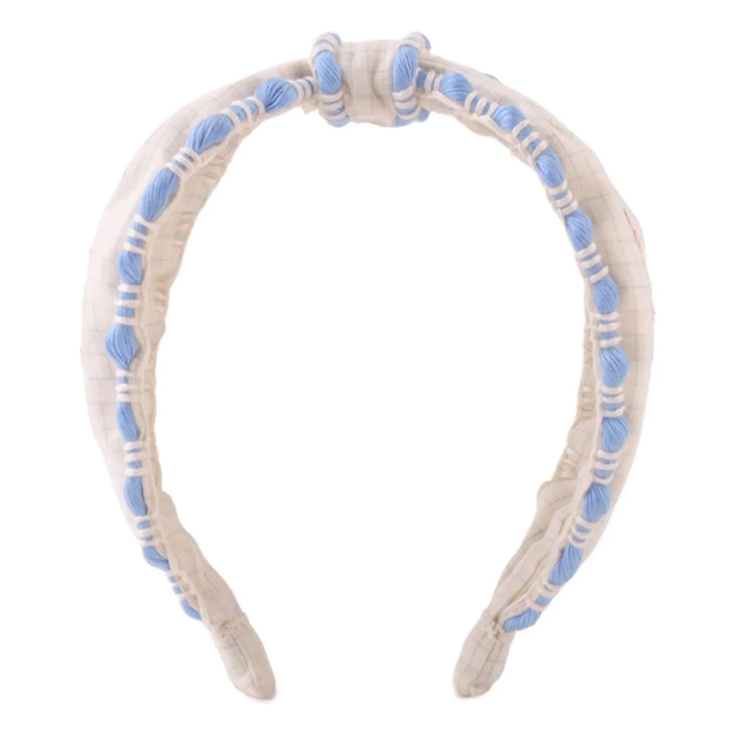 Gingersnaps - Diadema bordada Delta Keten | Blanco