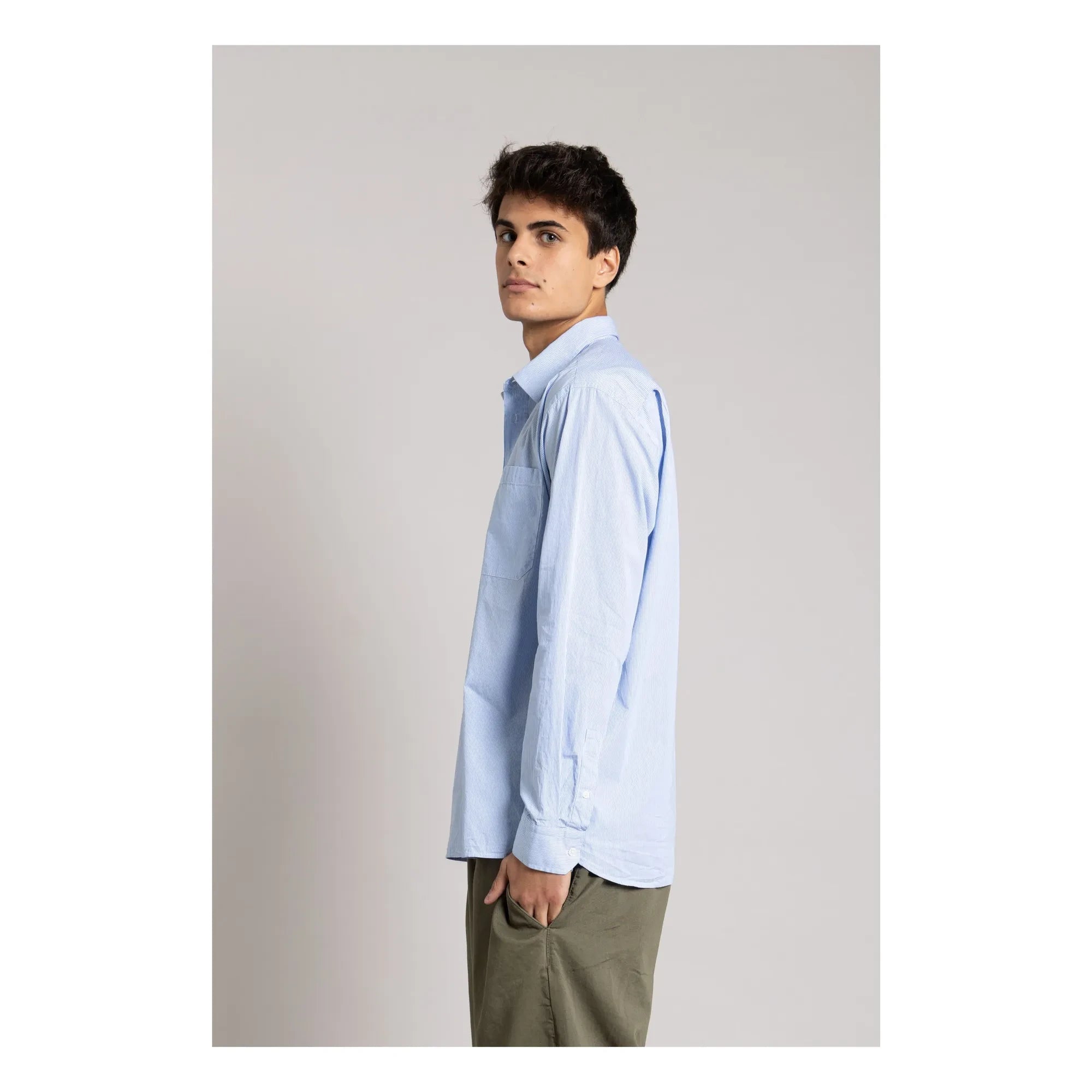 Smallable Man - Zola Camisa Rayas | Azul Claro