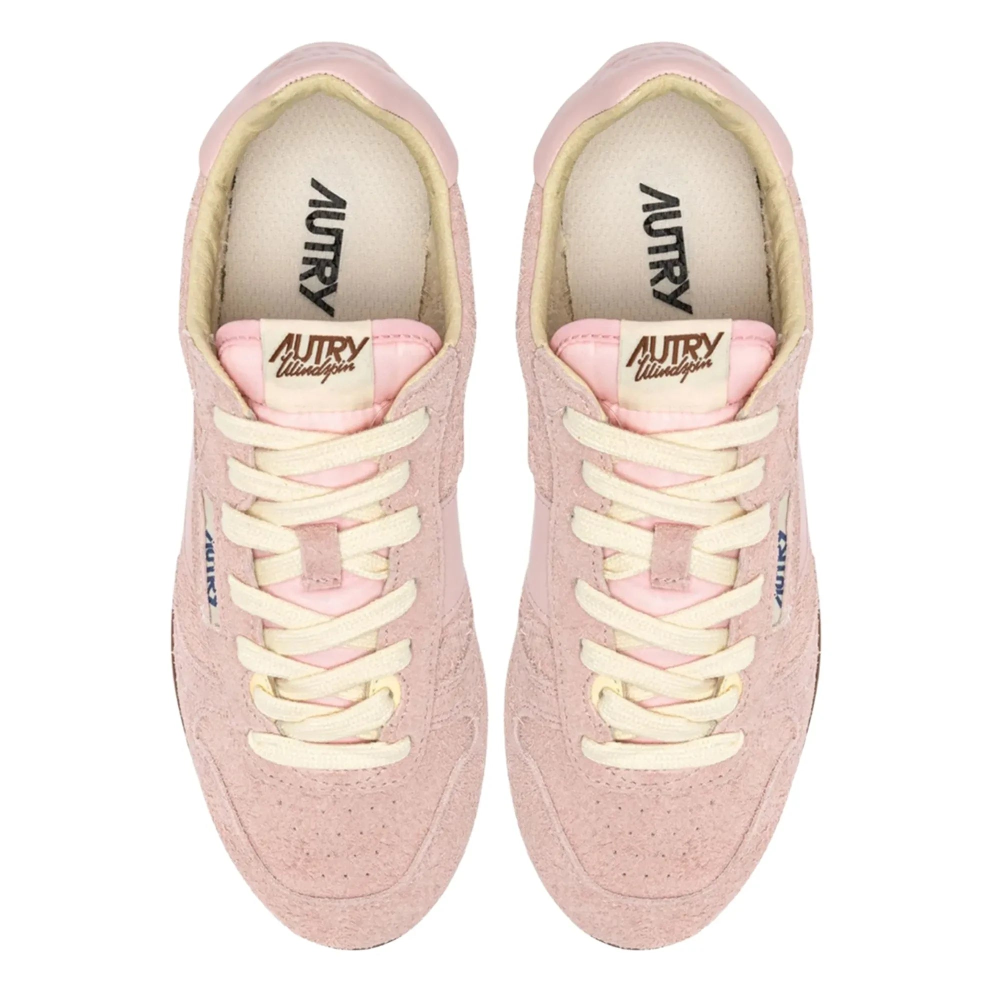 Autry - Zapatillas de baloncesto bajas Windspin de ante y piel | Rosa empolvado