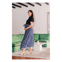 Paloma Collection - Falda de Embarazada Carlota Bandana | Azul