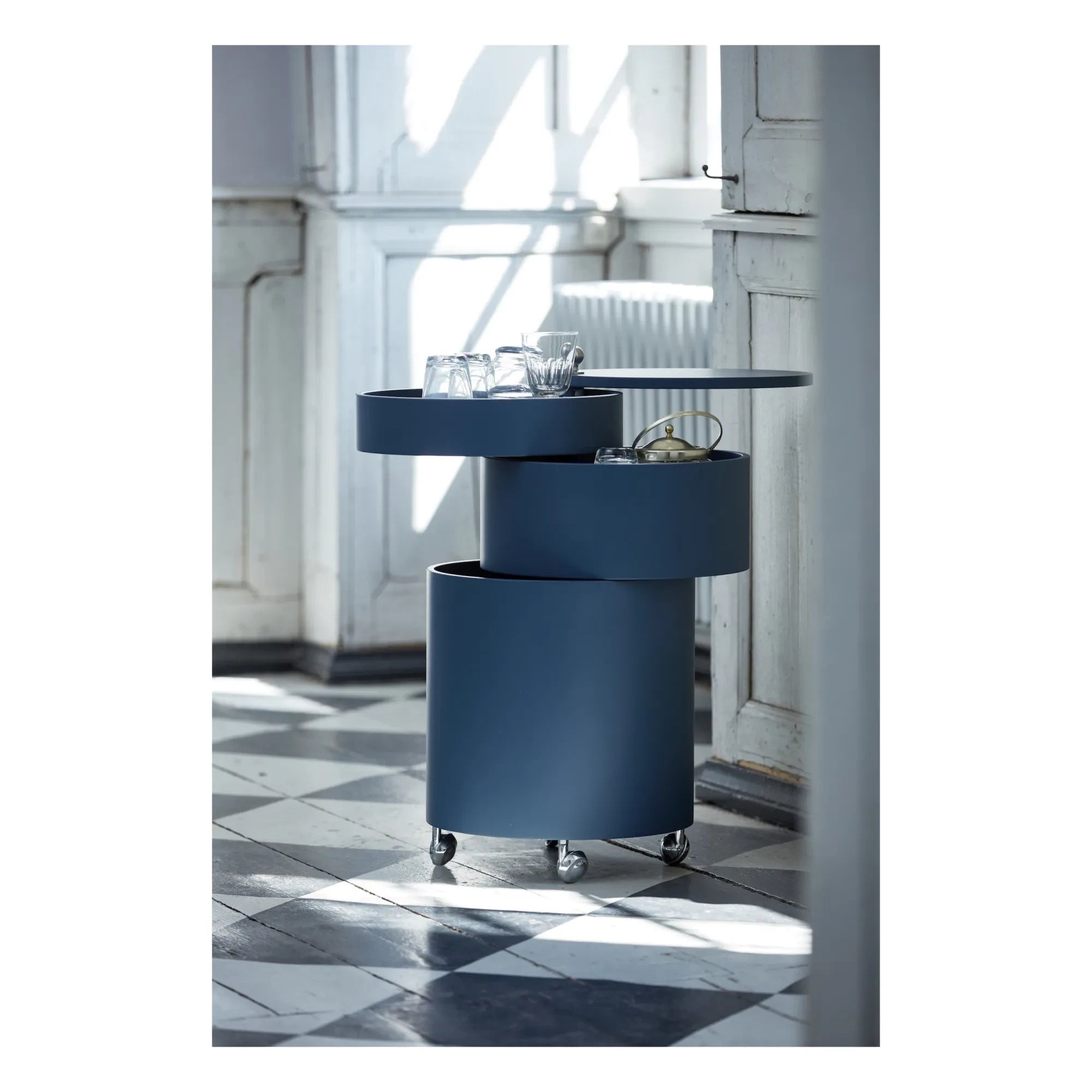 Verpan - Mueble de almacenaje móvil Barboy | Azul