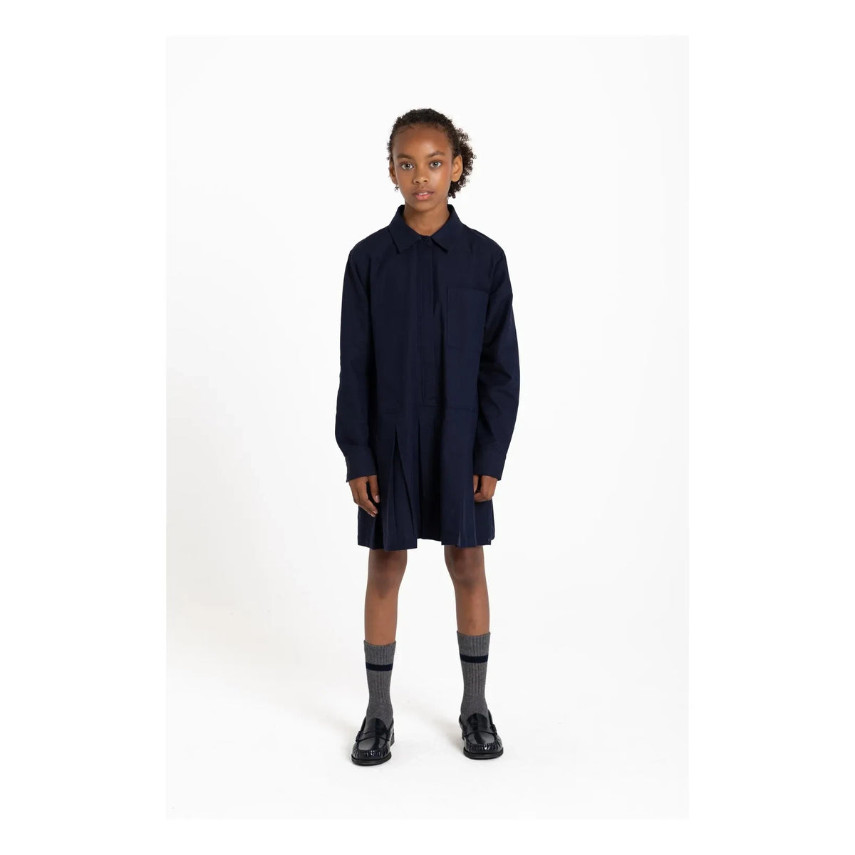 Smallable Kid - Vestido camisero Crown | Azul marino