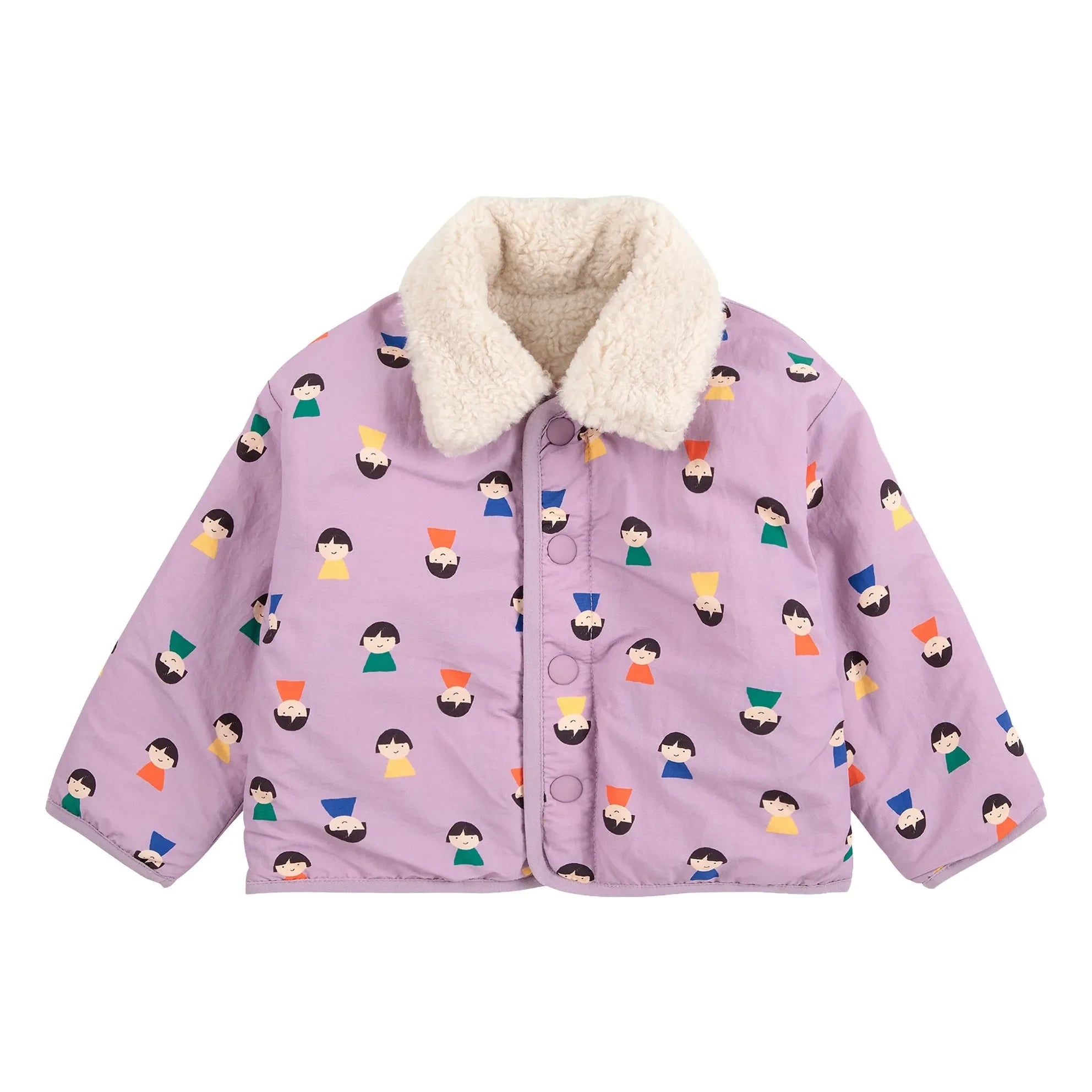 Bobo Choses - Chaqueta Sherpa de Doble Cara con Fibra Reciclada | Lila