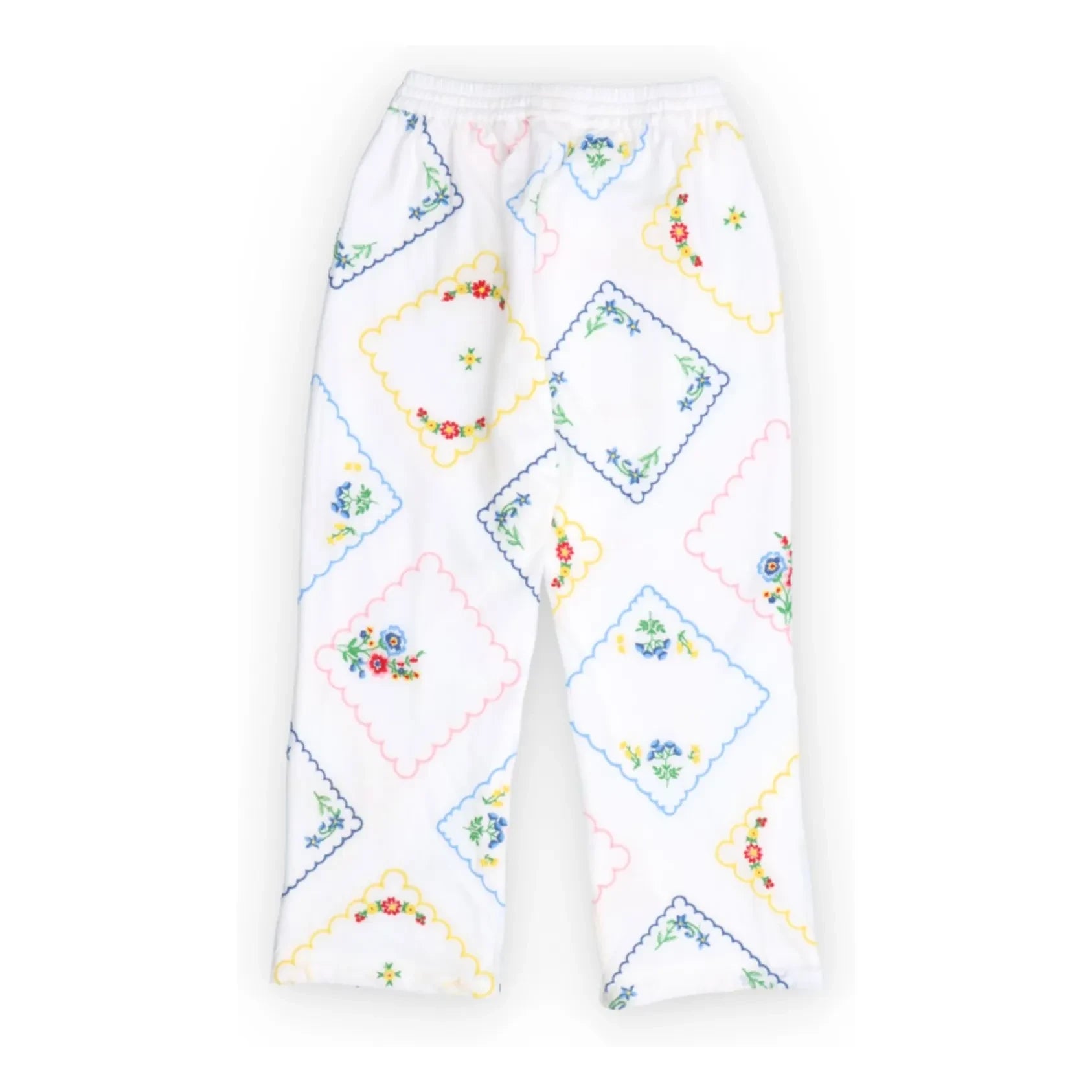 the new society - Jacinthe Fleuri Pantalones Bordados | Blanco