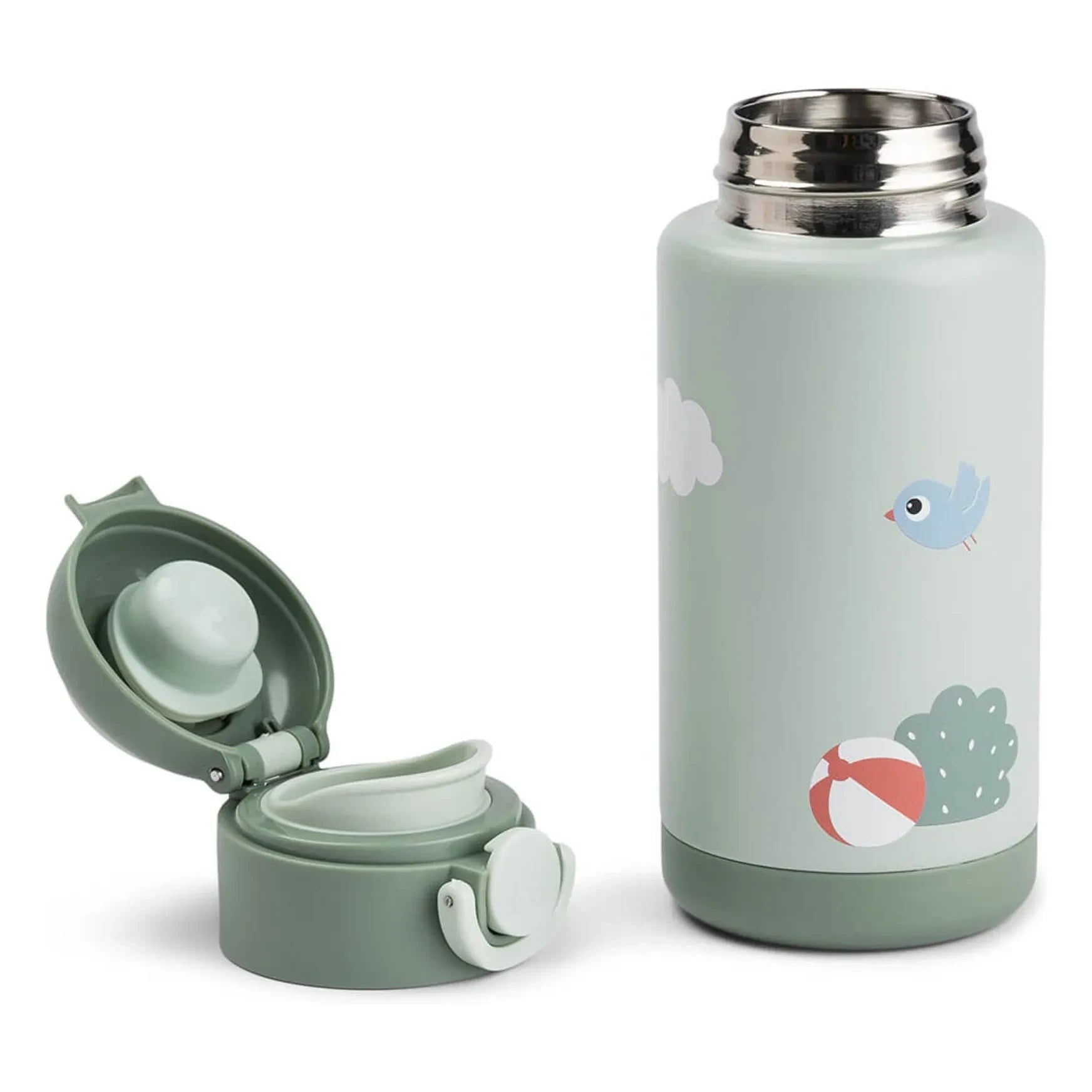 Done by deer - Botella de agua aislada para juego | Verde