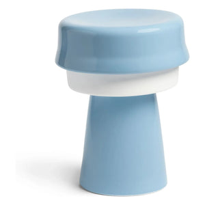 &Klevering - Lámpara de porcelana con forma de sombrero | Azul