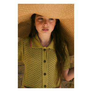 birinit - Bolsillos de camisa calada | Amarillo verdoso