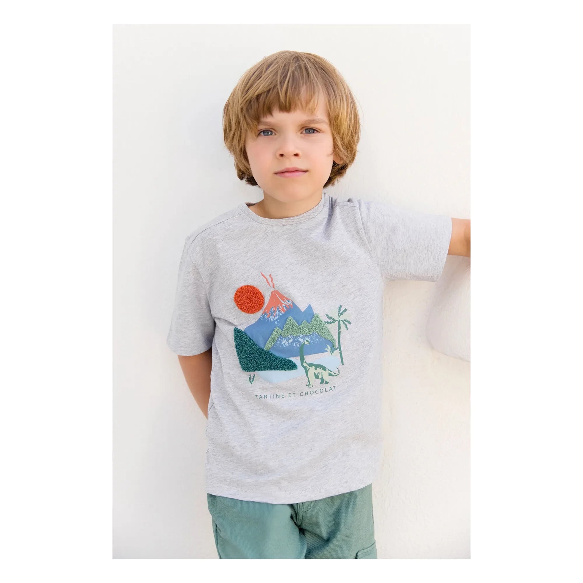 Tartine et Chocolat - Camiseta Chiné Volkan | Gris