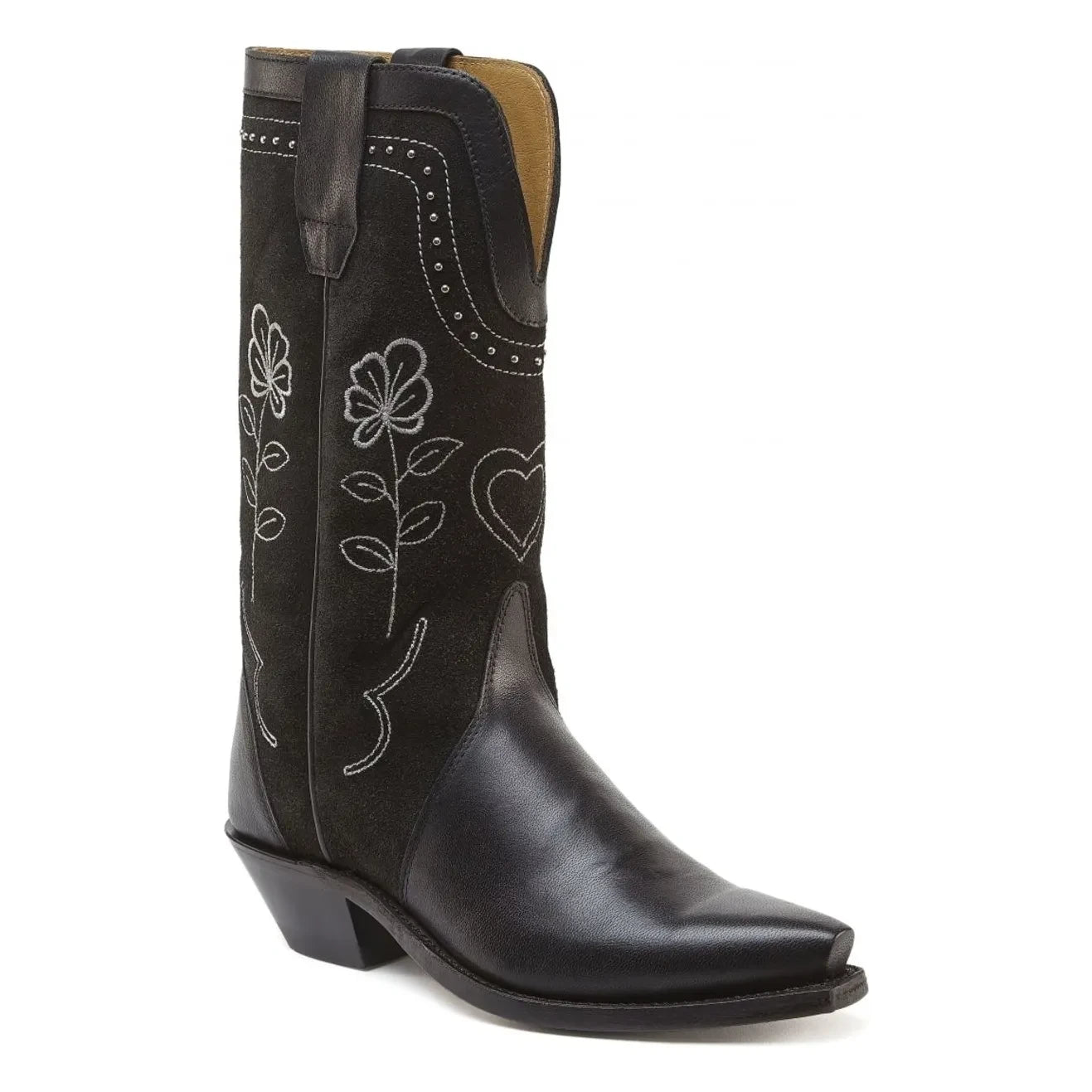 Bootstock - Botas cowboy Haily con tachuelas de ante | Negro