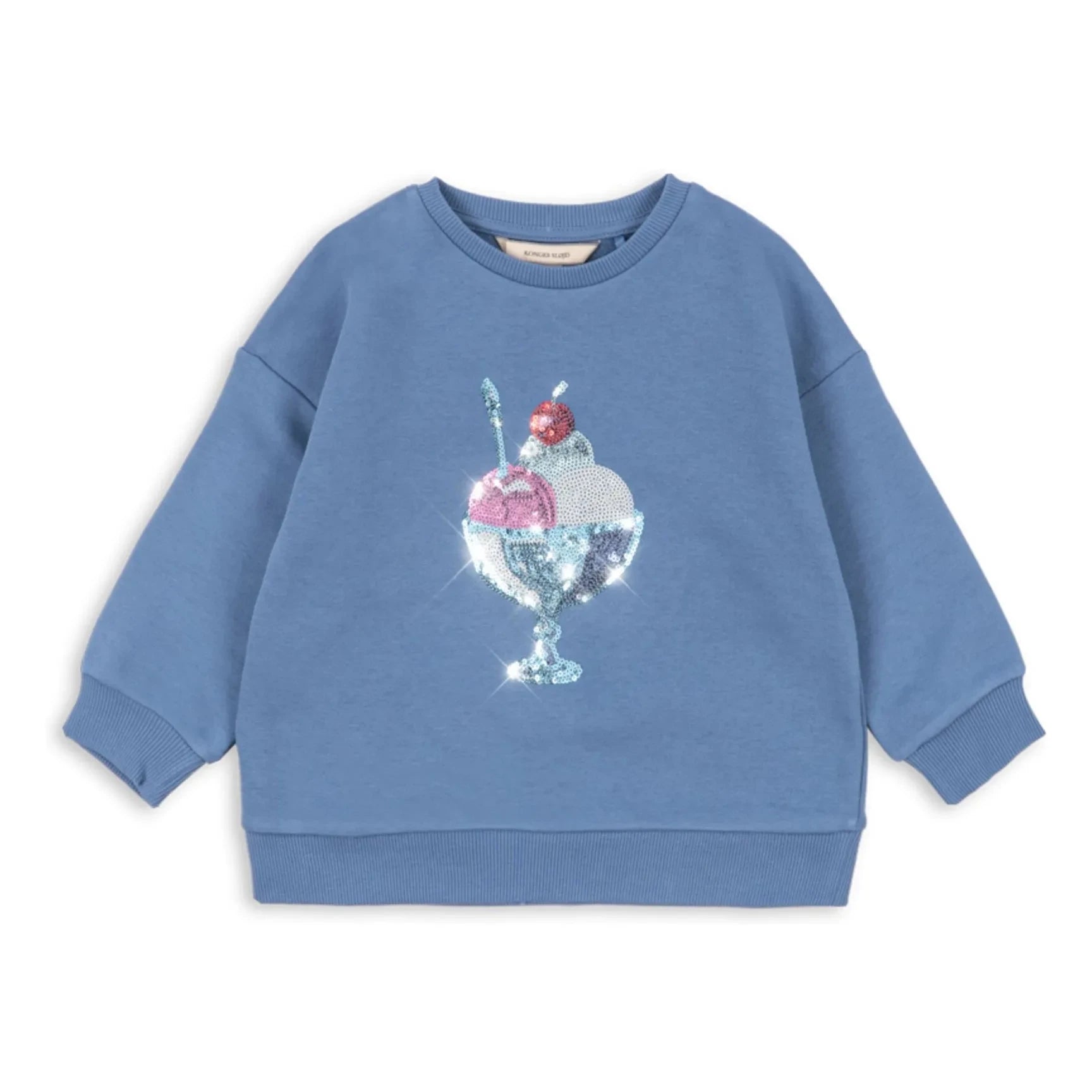 Konges Sløjd - Sudadera Loumilla Glaces Algodón Orgánico | Azul