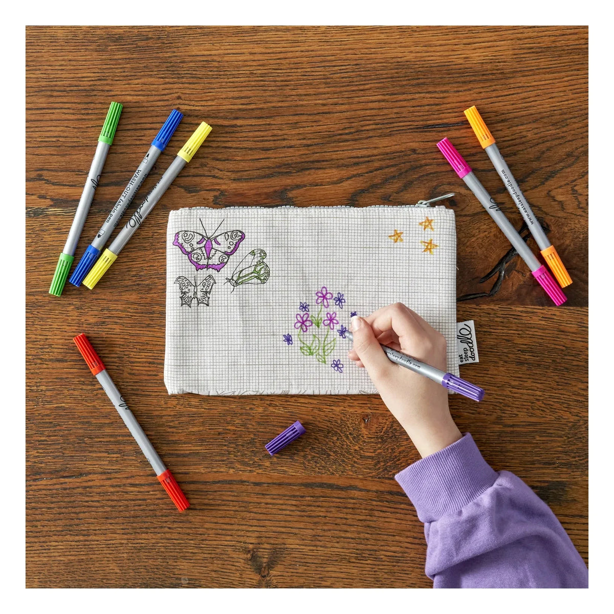EatSleepDoodle - Set para colorear Mariposas