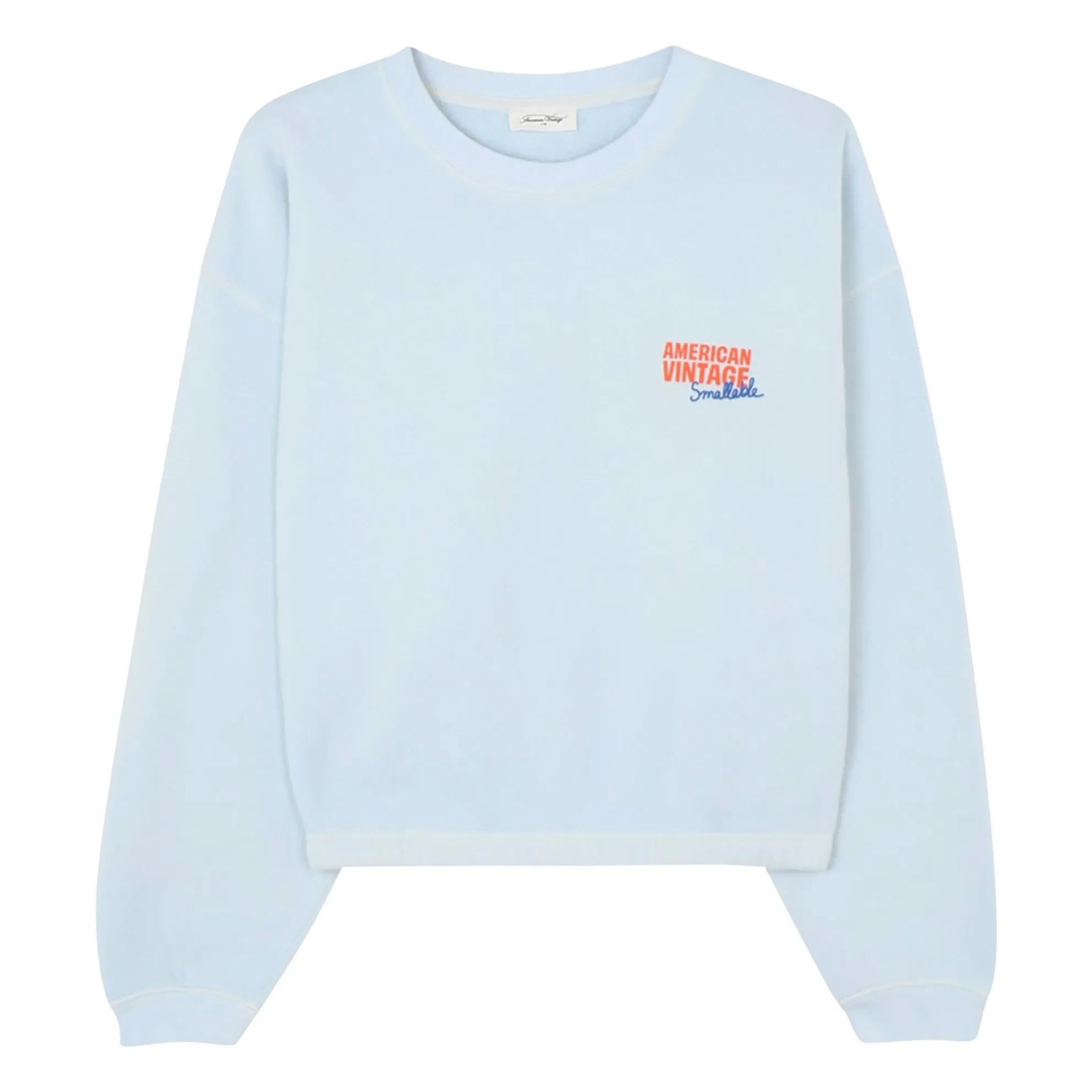 American Vintage - Colaboración American Vintage X Smallable - Sudadera Izubird | Azul claro