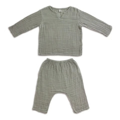Número 74 - Kurta/Pantalón de traje Zac | Gris claro