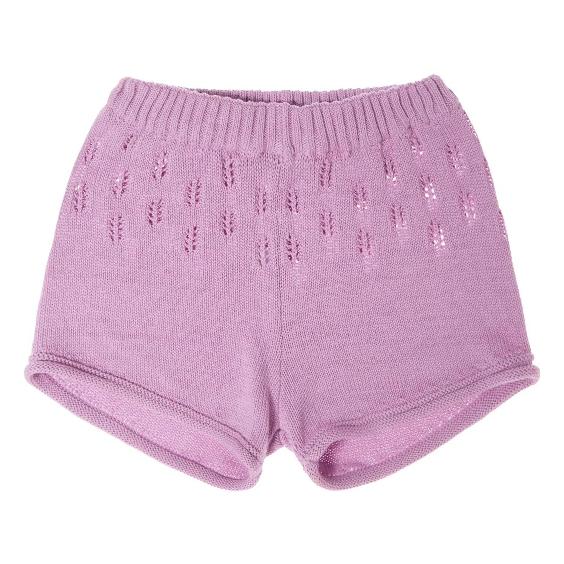 Tocoto Vintage - Pantalones cortos calados | Lila