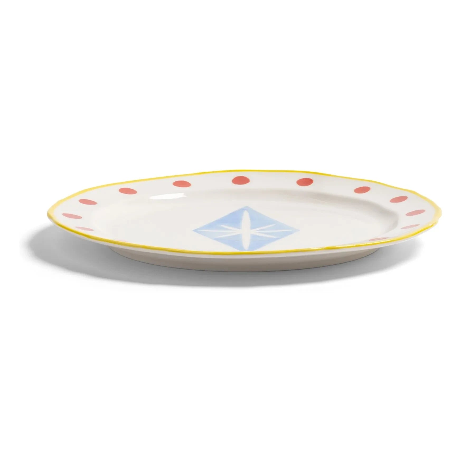 &Klevering - Plato de porcelana Festivo | Azul claro