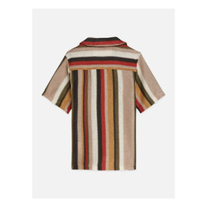 Scotch & Soda - Camisa de rejilla de rayas | Rojo