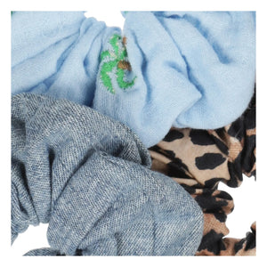 Tumble N'Dry - Set de 3 pinzas de leopardo | Azul