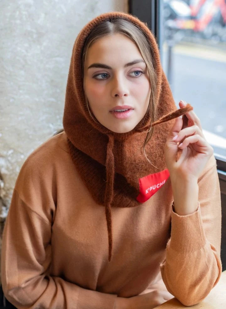 K'puche - Sudadera con capucha Kim Alpaka | Camel