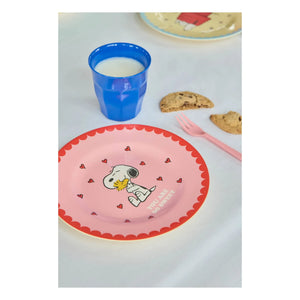 Rice - You Are So Sweet plato de melamina - Rice x Snoopy | Rosa