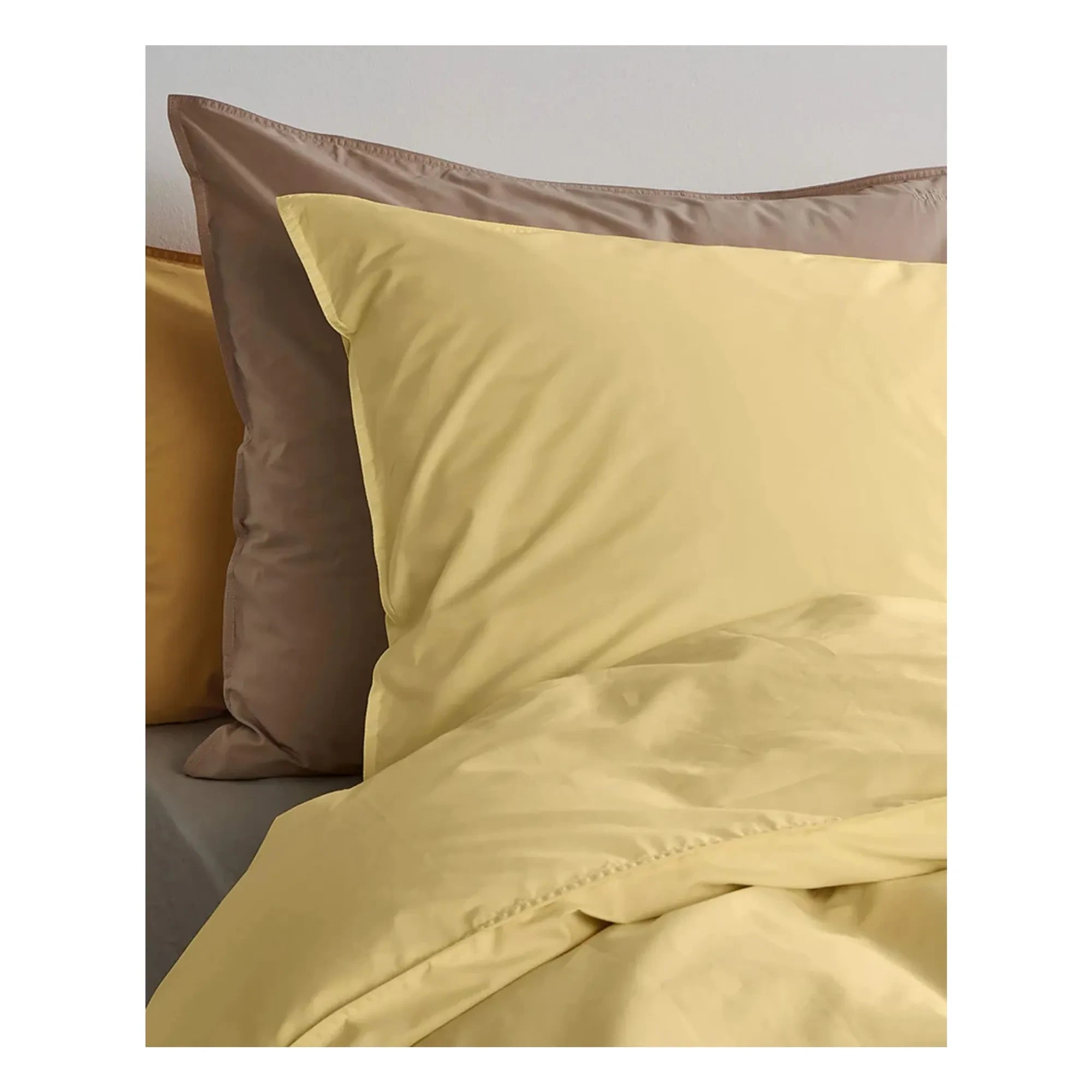 Suite 702 - Funda nórdica de percal orgánico - Amarillo Mantequilla | Amarillo