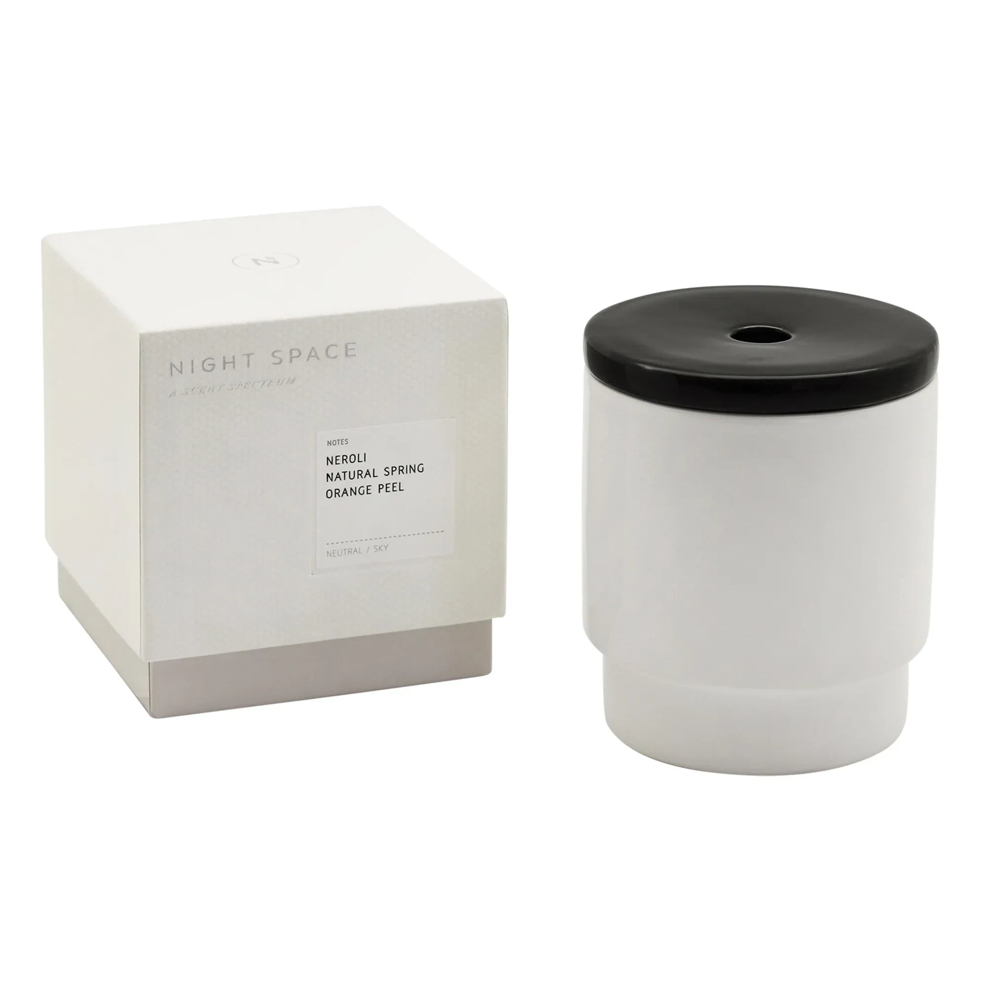 Night Space - True Black Candle - Primavera natural, Naranja