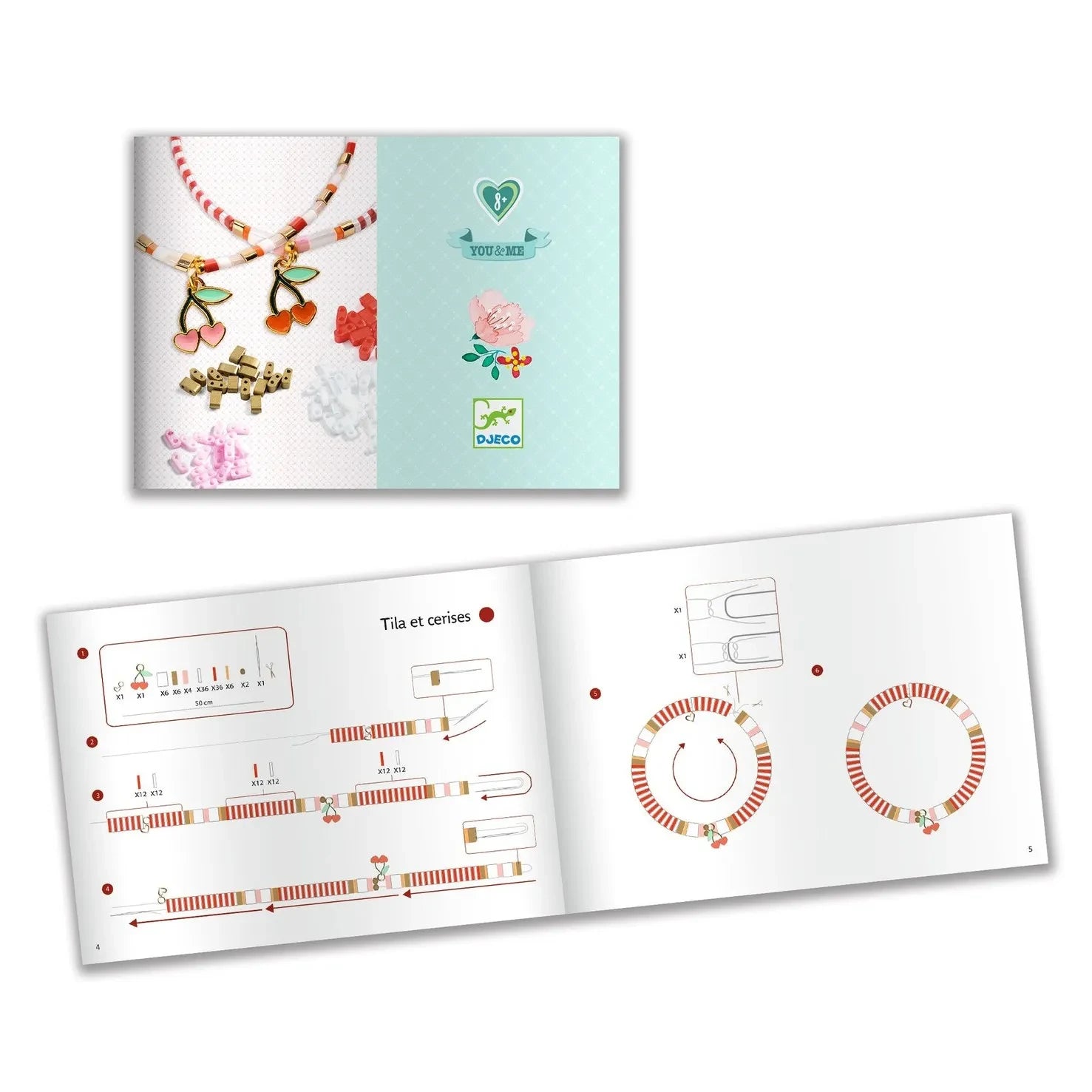 Djeco - DIY Kit - Tila & Cherry Bileklikler