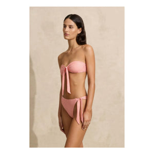 Peony - Top sin mangas anudado | Rosa Coral