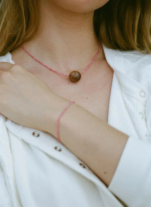 Anni Lu - Collar de Espíritu Rosado | Hibisco