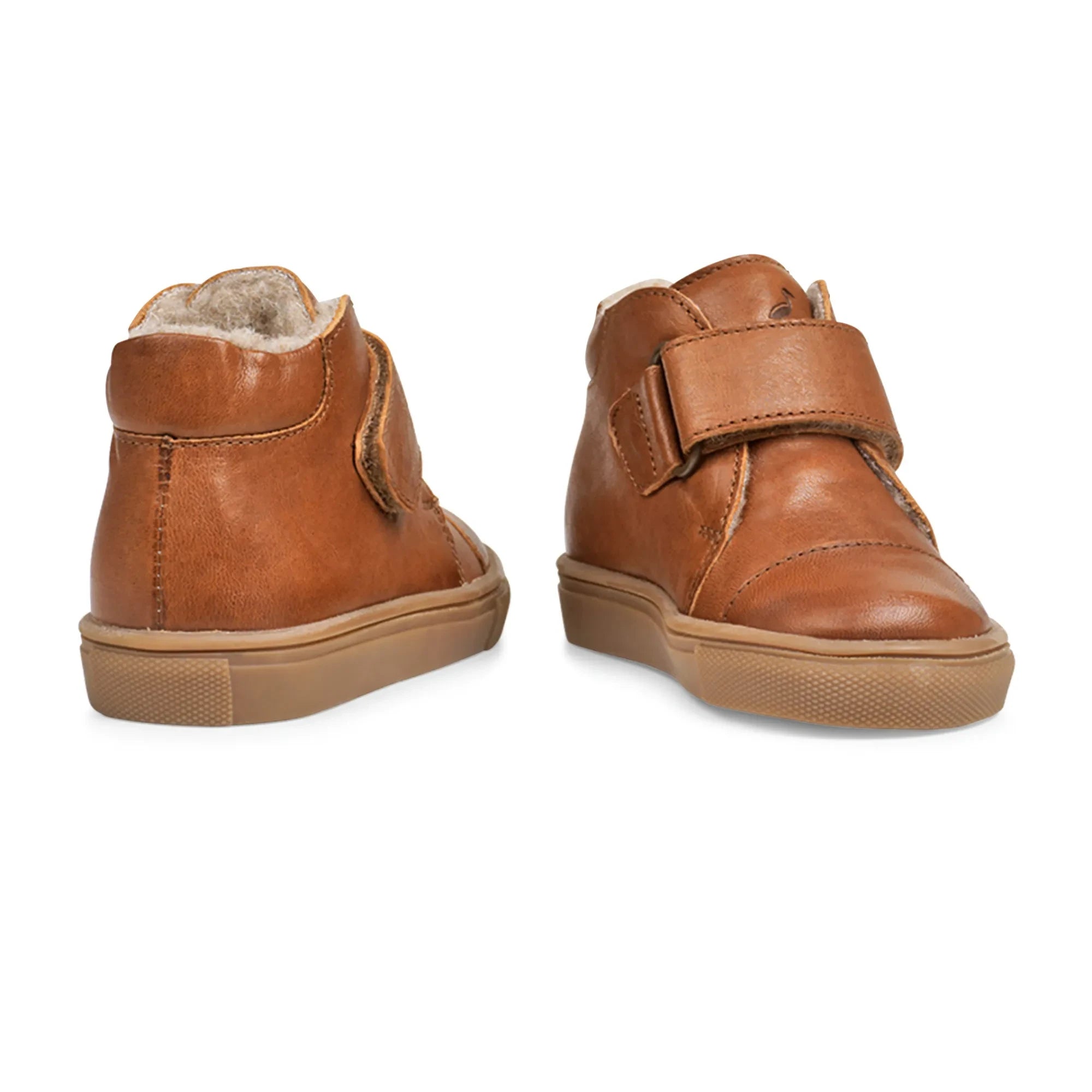 Petit Nord - Zapatillas Toasty 1 con forro de sherpa y velcro | Coñac