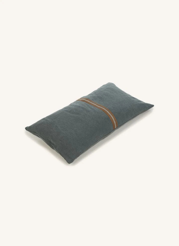 Libeco - Funda de cojín Atlas | Gris carbón