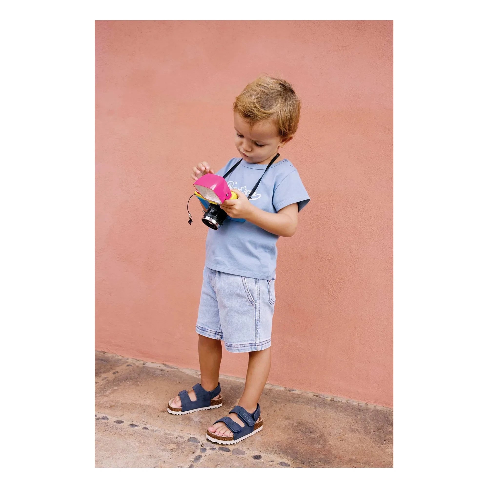 Bonton - Pantalón corto Lyon Chambray | Azul vaquero