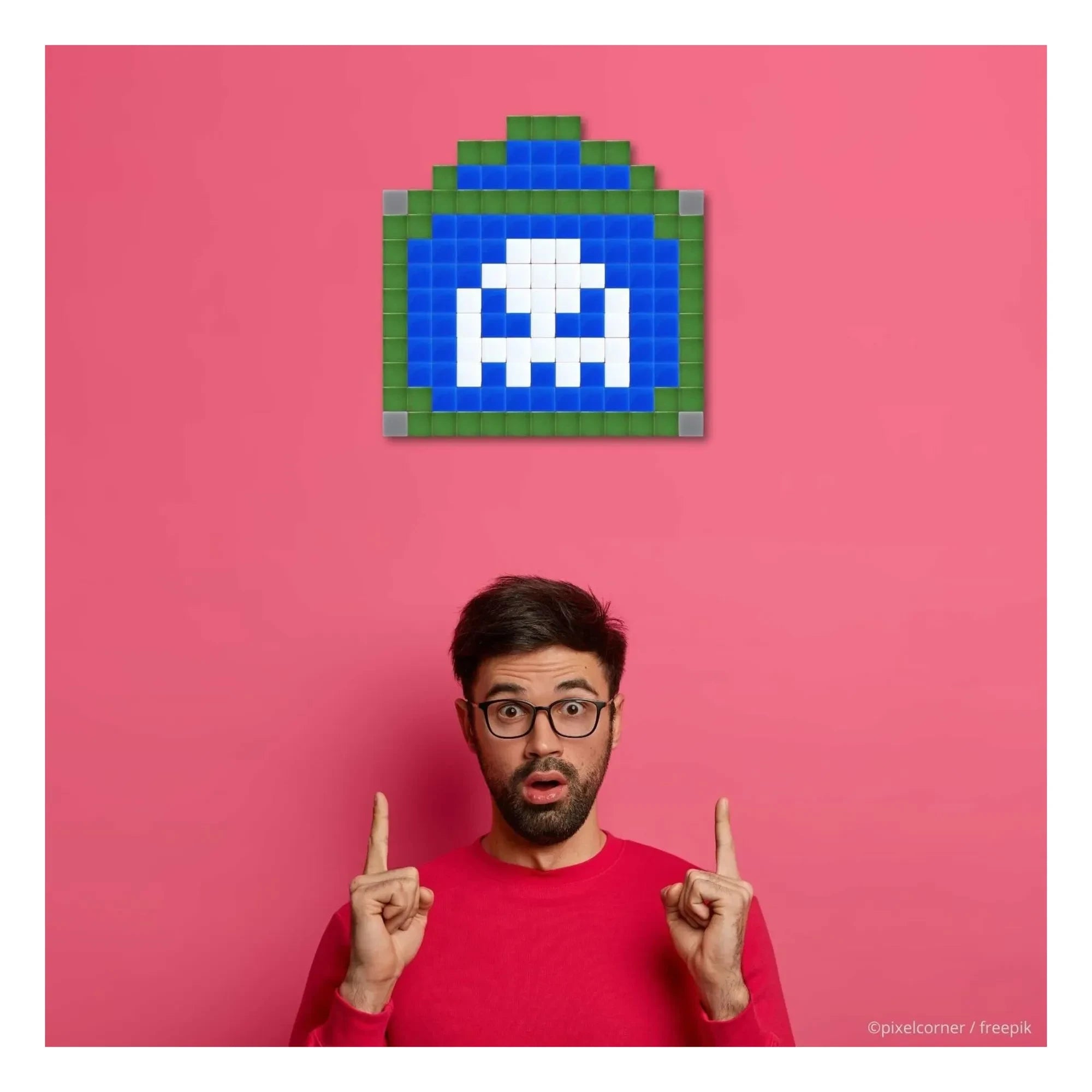 Pixel Corner - Pixel Art Kiti - Paris Sokağı | Mavi