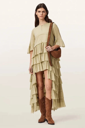 Vestido asimétrico de viscosa CAVARLY de AllSaints