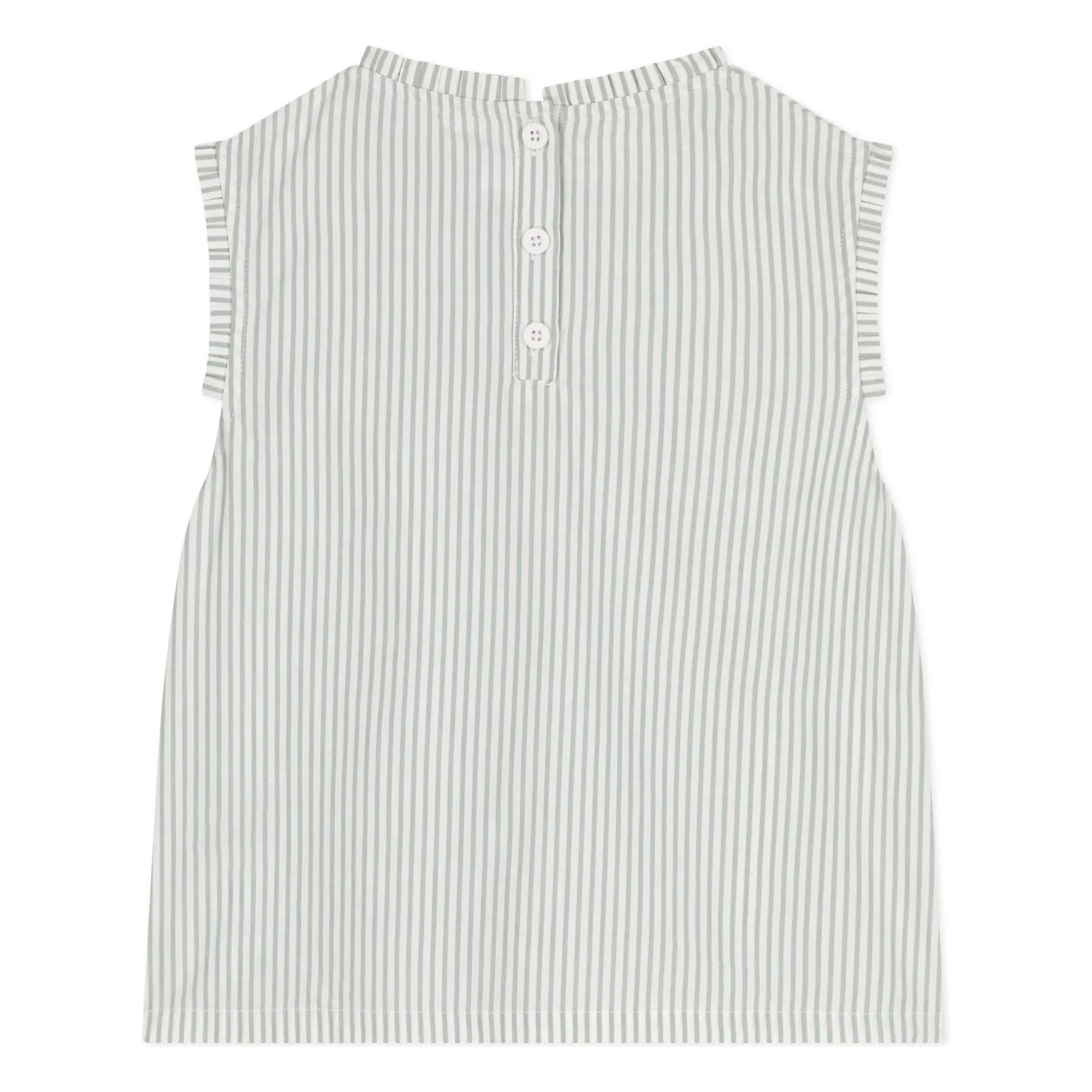 Petit Bateau - Top Bictoire Popelín de algodón orgánico | Blanco