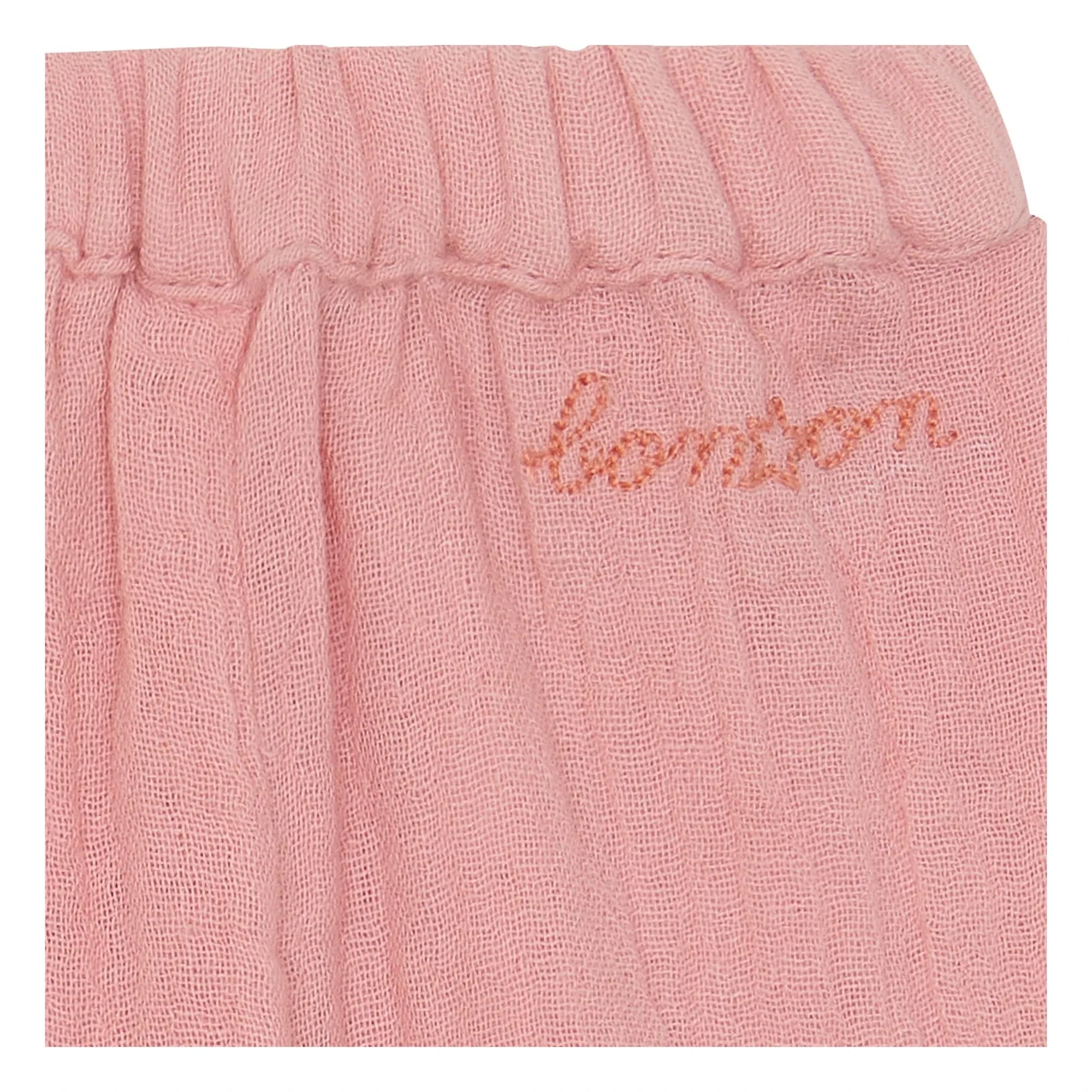 Bonton - Laos Pantalones de Gasa de Algodón | Rosa