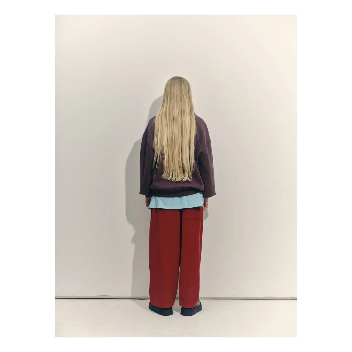 Main Story - Pantalones anchos de fibras recicladas | Rojo