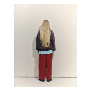Main Story - Pantalones anchos de fibras recicladas | Rojo