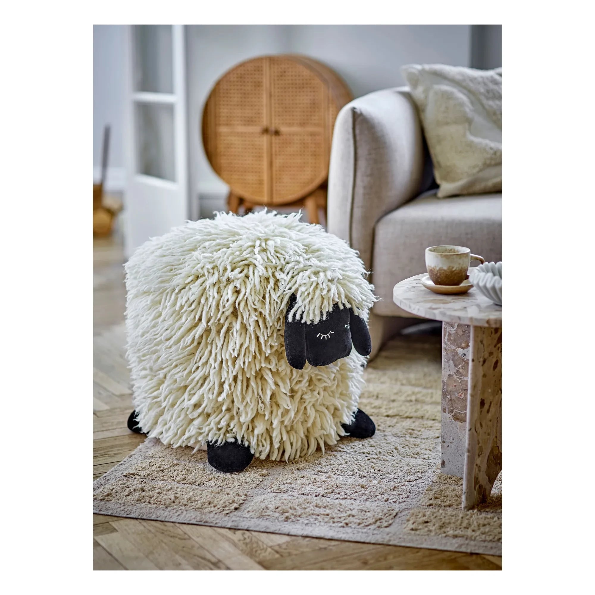 Bloomingville Mini - Puf Dolly | Blanco