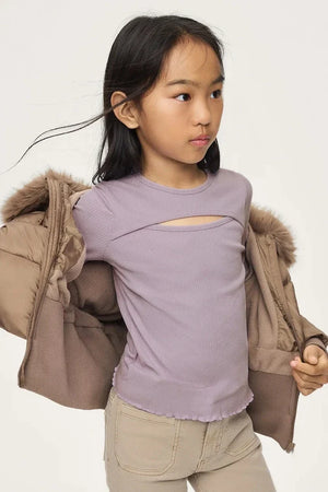 Blusa Mayoral de manga larga de algodón y elastano para niños