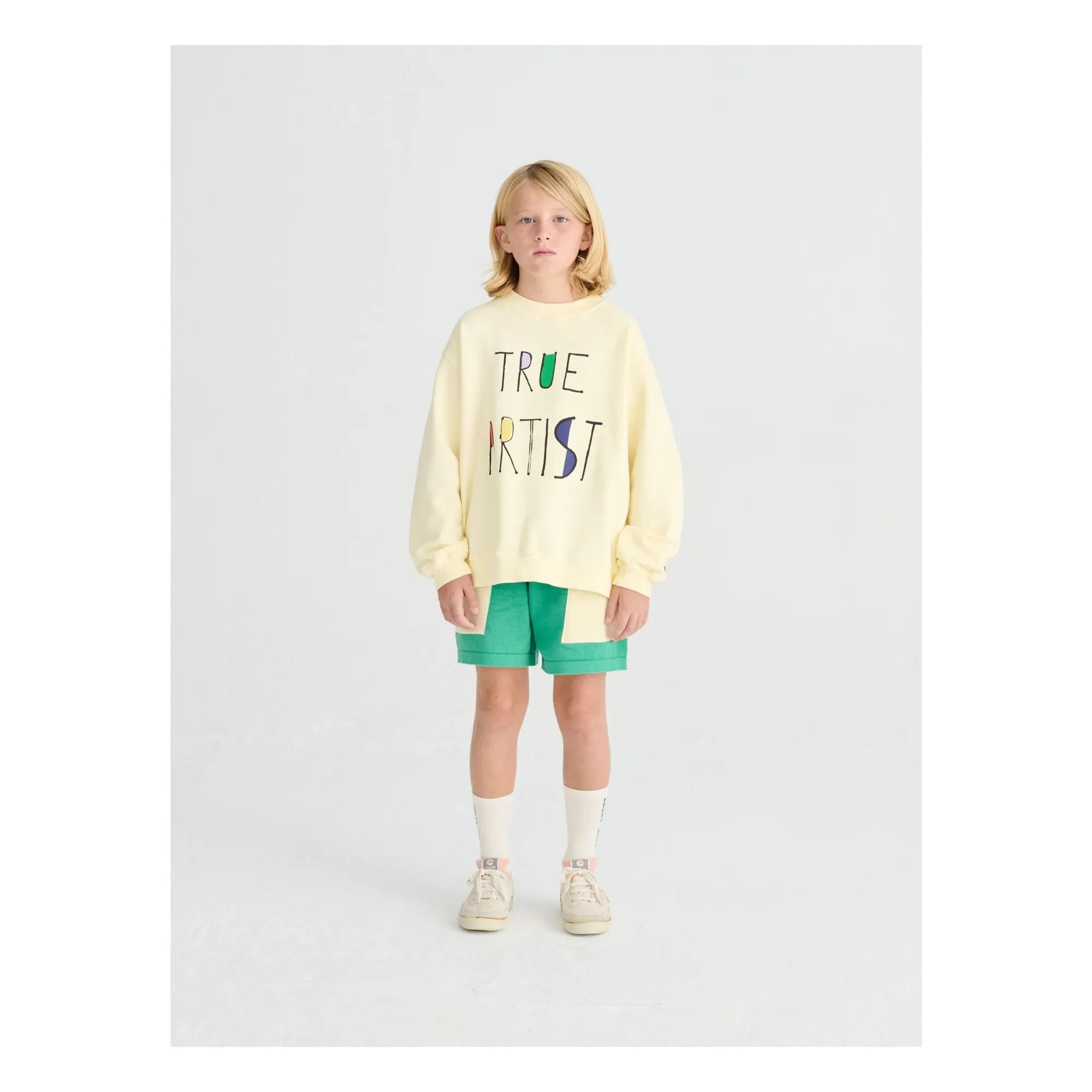 True Artist - Sweat N°11 Algodón orgánico | Amarillo pálido
