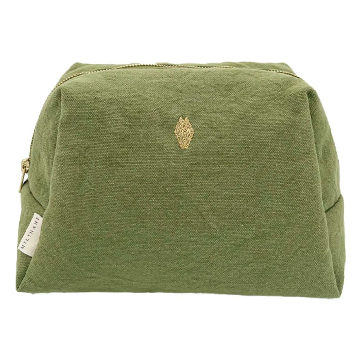 Milinane - Neceser de lona color jade | Oliva