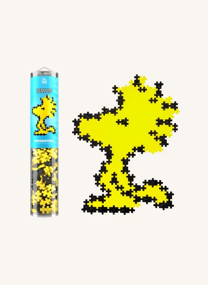 Plus-Plus - Woodstock Tube - 275 Piezas - Plus-Plus x Peanuts | Amarillo