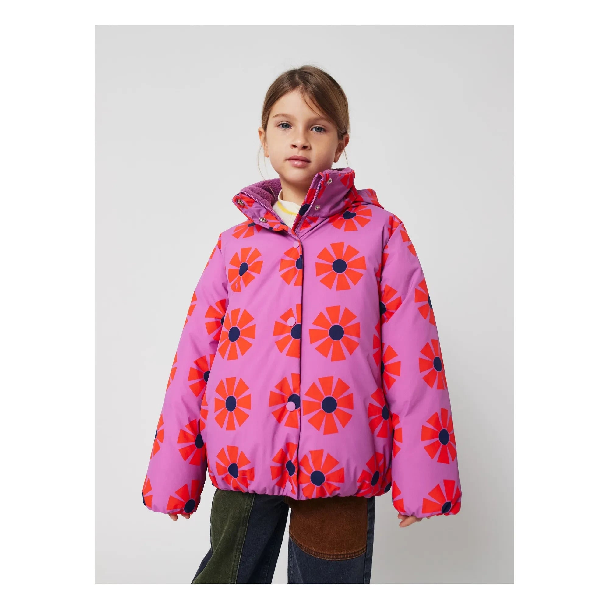 Bobo Choses - Chaqueta impermeable de fibra reciclada Kaleidoscope | Lila