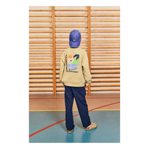 AO76 - Sudadera de algodón reciclado Oscar Landscape | Caqui