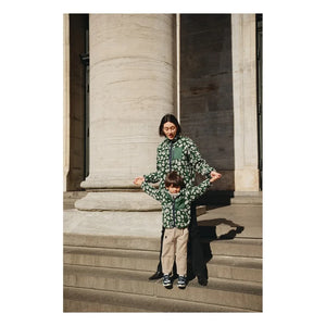 Liewood - Nelson Chaqueta tipo sherpa con estampado de leopardo hecha de fibras recicladas | Verde