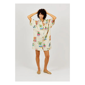 a.p - Vestido de algodón Cocos | Crudo