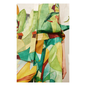 Alémais - Camisa Mokshini de lino | Verde